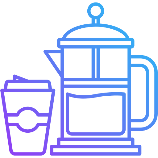 French press Generic gradient outline icon