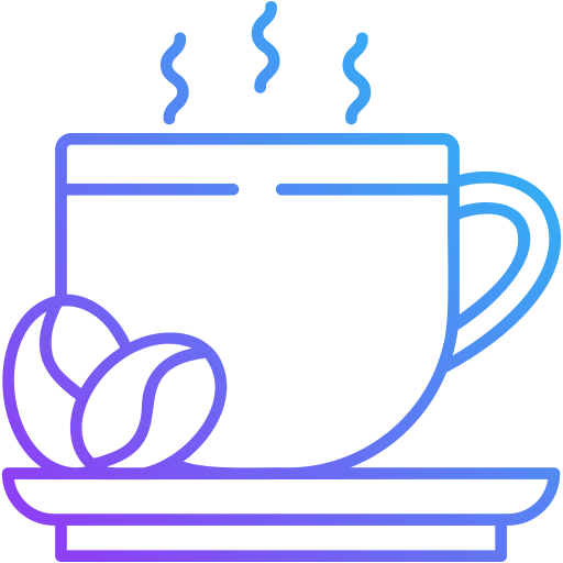 Горячий кофе Generic gradient outline иконка