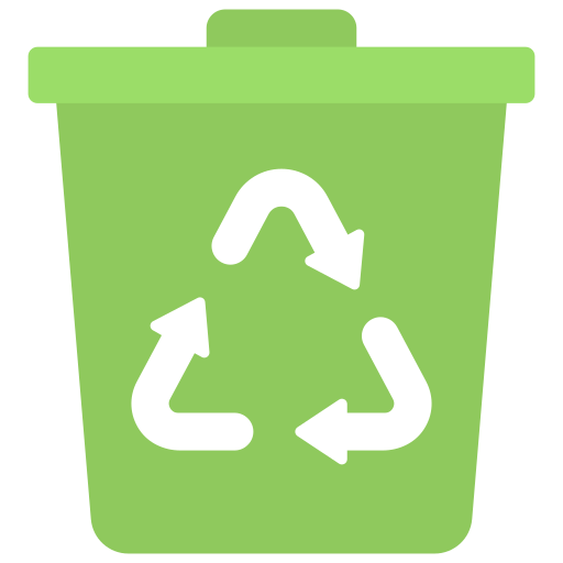 papelera de reciclaje Juicy Fish Flat icono