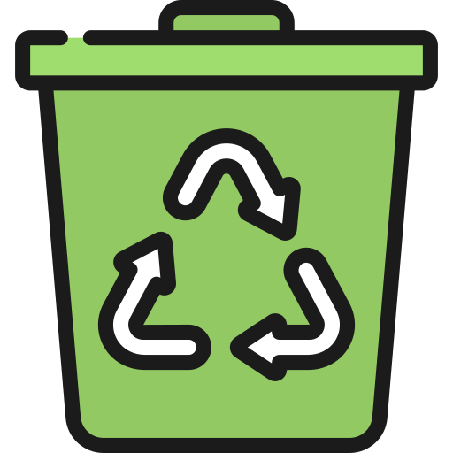 Recycle bin Juicy Fish Soft-fill icon