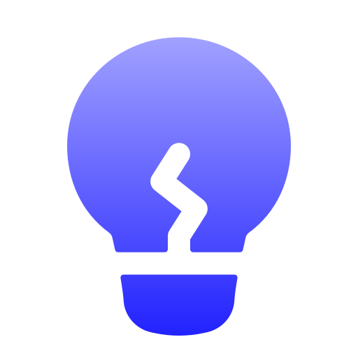 Lightbulb Generic gradient fill icon