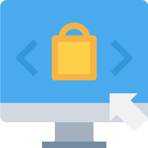 las compras en línea Justicon Flat icono