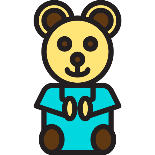 oso de peluche Catkuro Lineal Color icono