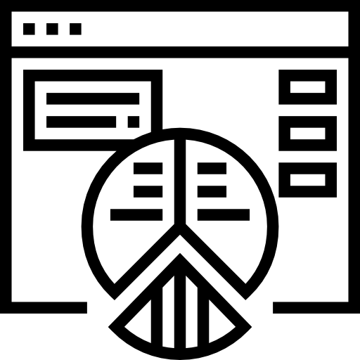 파이 차트 Meticulous Line icon