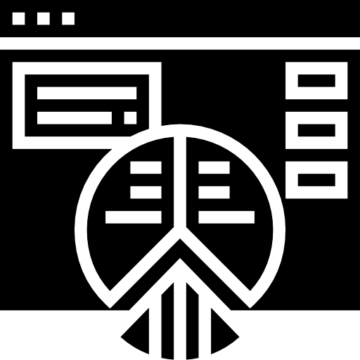 kuchendiagramm Meticulous Glyph icon