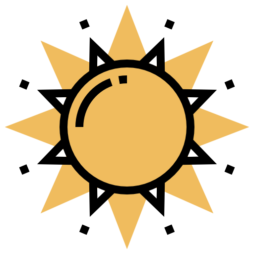 słońce Meticulous Yellow shadow ikona