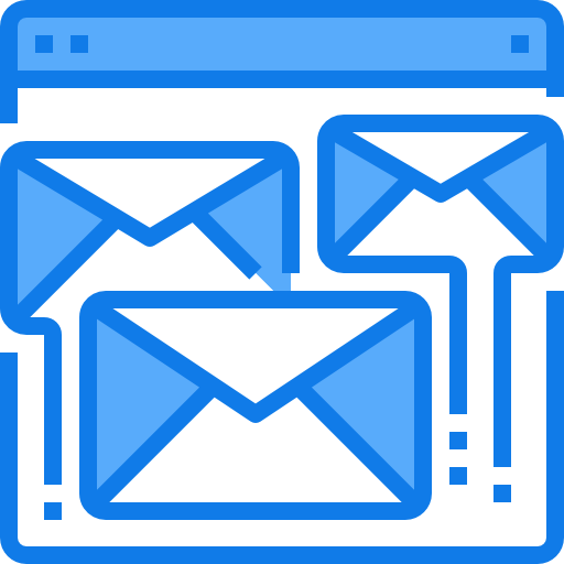 correo electrónico Justicon Blue icono