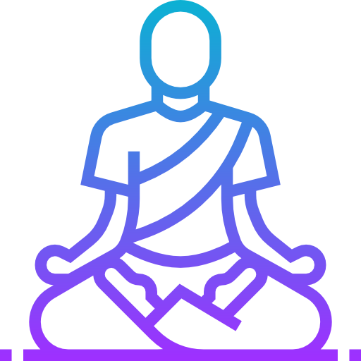 meditation Meticulous Gradient icon