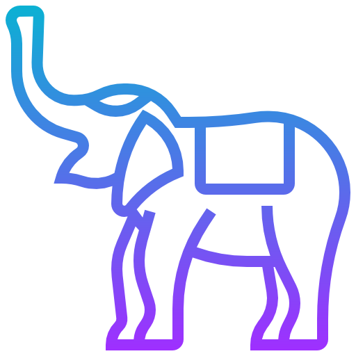 elefante Meticulous Gradient icona