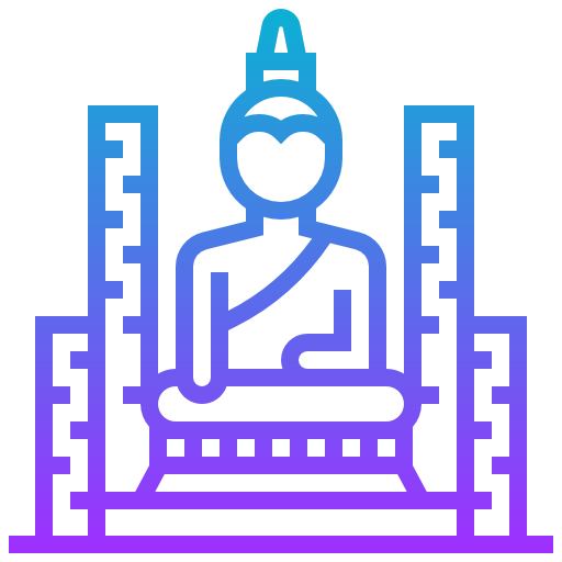 großer buddha Meticulous Gradient icon