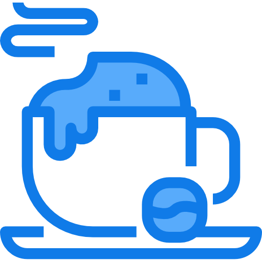 Coffee cup Justicon Blue icon
