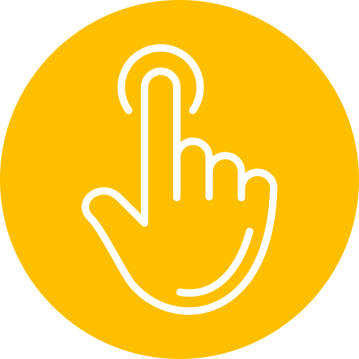 Touching Generic color fill icon
