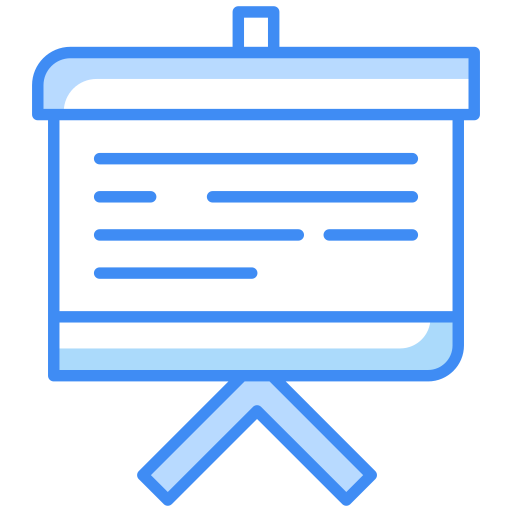 Whiteboard Generic color lineal-color icon