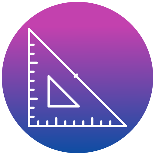 driehoekige schaal Generic gradient fill icoon