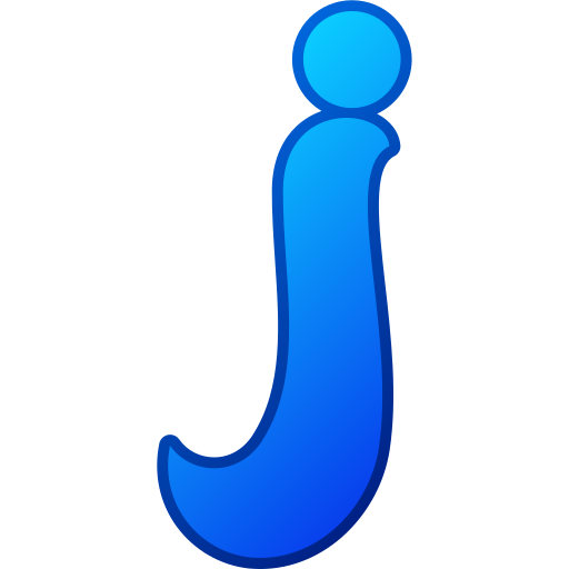 Letter j Generic gradient lineal-color icon