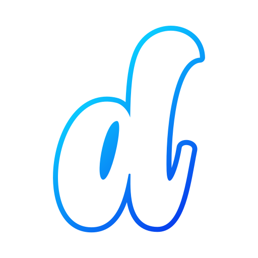 Letter d Generic gradient outline icon