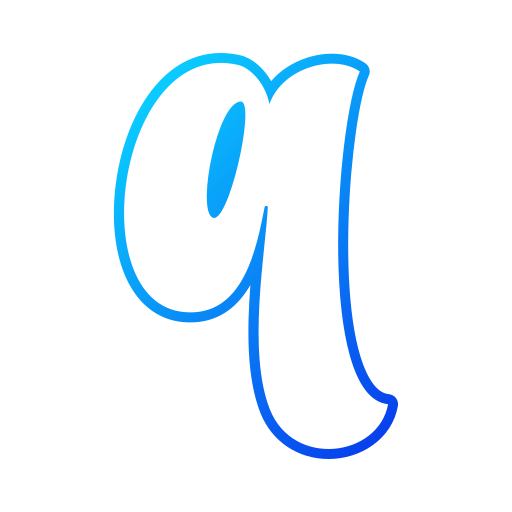lettera q Generic gradient outline icona