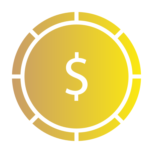 dólar Generic gradient fill icono