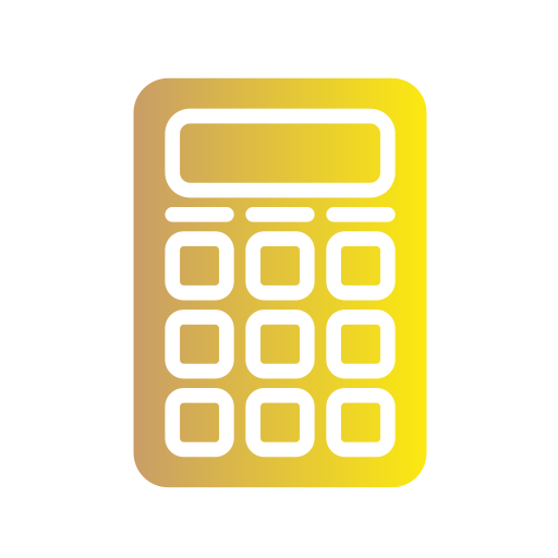 calculadora Generic gradient fill icono