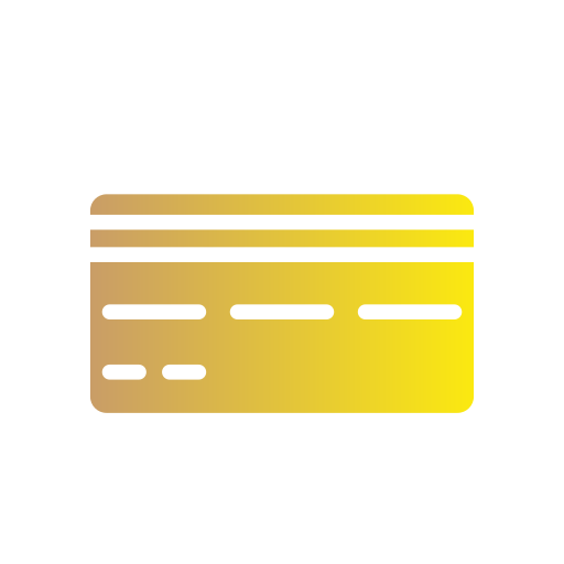 tarjeta bancaria Generic gradient fill icono