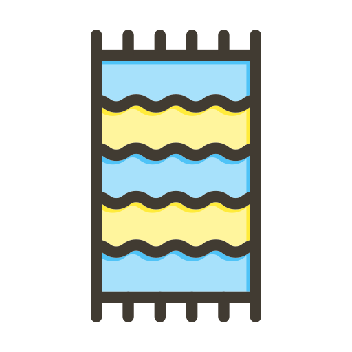 toalla de playa Generic color lineal-color icono