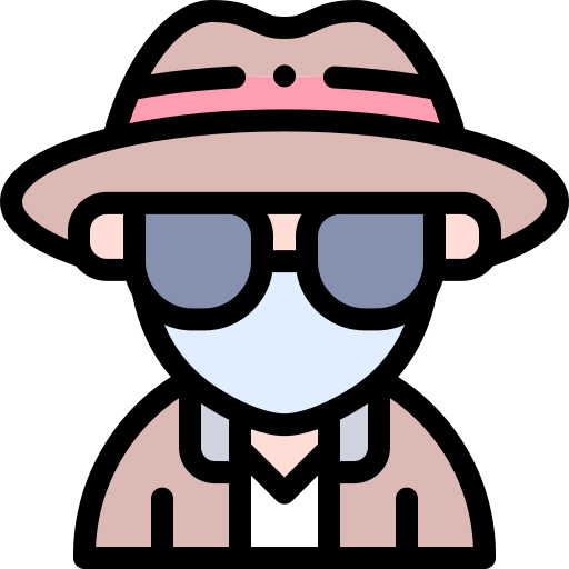 anonymer mann Detailed Rounded Lineal color icon