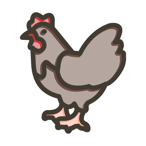 Chicken Generic color lineal-color icon