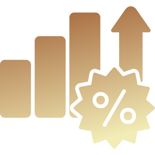 Interest rate Generic gradient fill icon