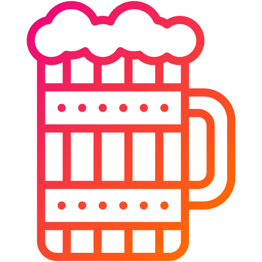 Wooden mug Generic gradient outline icon