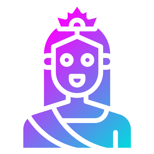 koningin Generic gradient fill icoon
