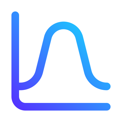 istogramma Generic gradient outline icona