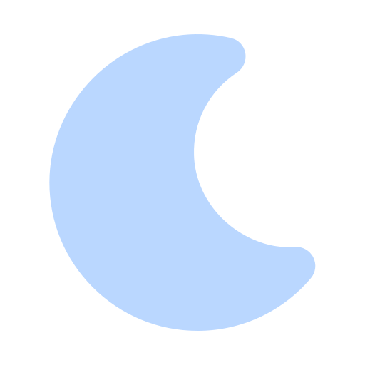 pół księżyc Generic color fill ikona