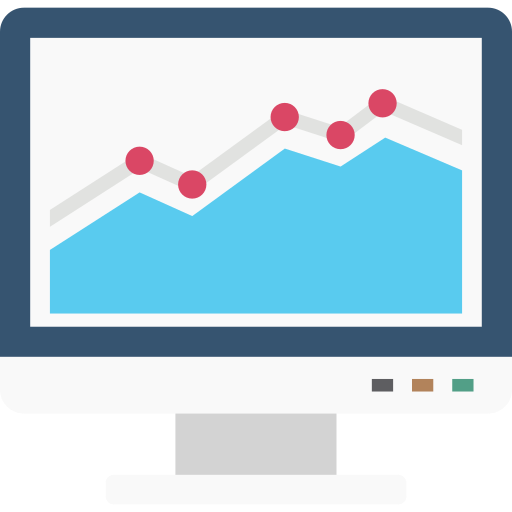 Online graph Generic color fill icon