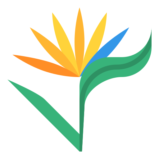 Bird of paradise Generic color fill icon