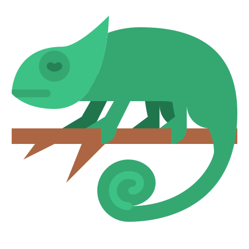 camaleón Generic color fill icono