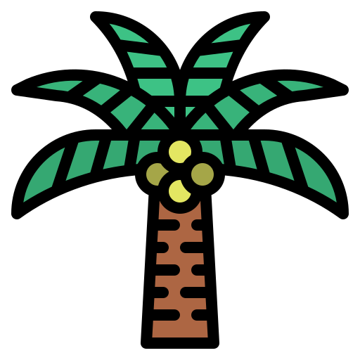 albero di cocco Generic color lineal-color icona