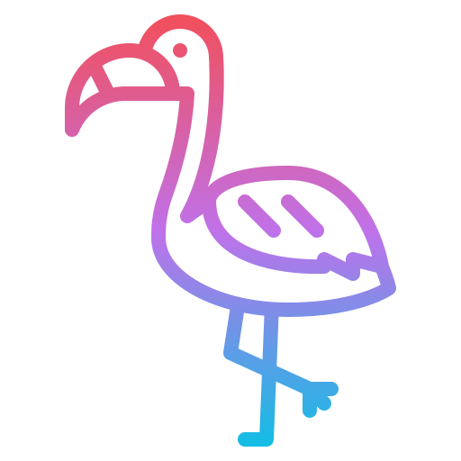 flamingo Generic gradient outline icon