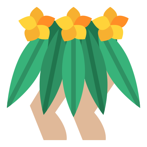 Hawaiian skirt Generic color fill icon