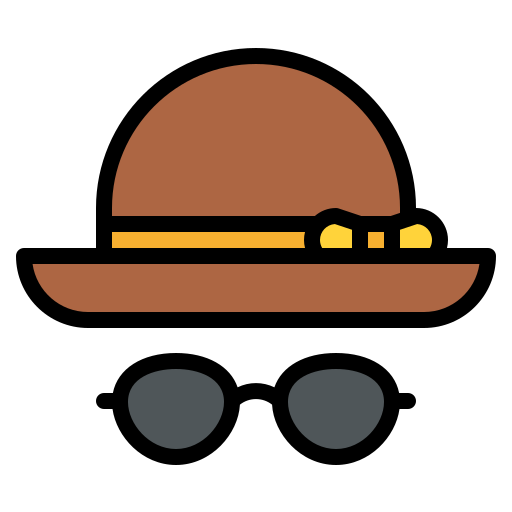 帽子と眼鏡 Generic color lineal-color icon