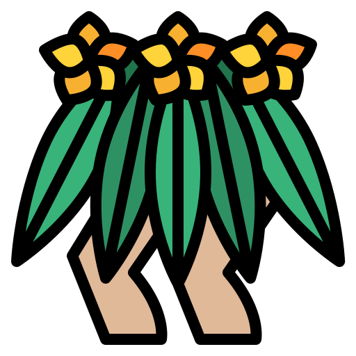 hawajska spódnica Generic color lineal-color ikona