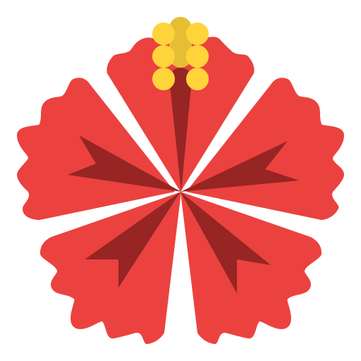 Hibiscus Generic color fill icon