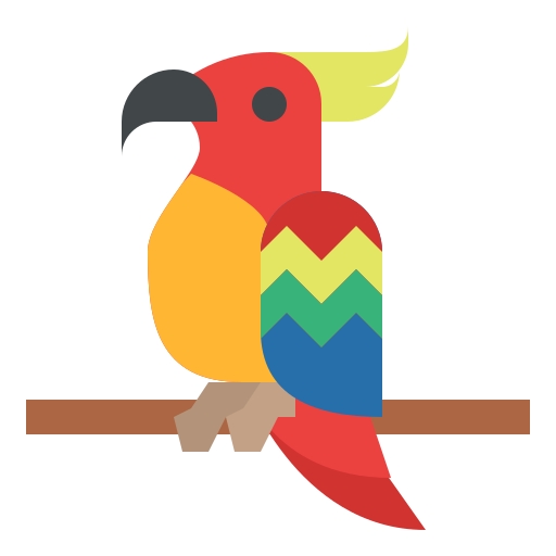 Попугай Generic color fill иконка