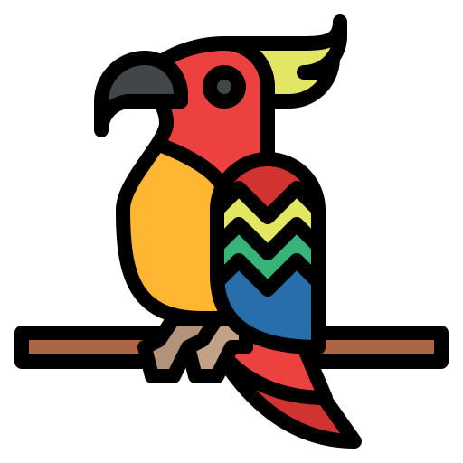 앵무새 Generic color lineal-color icon