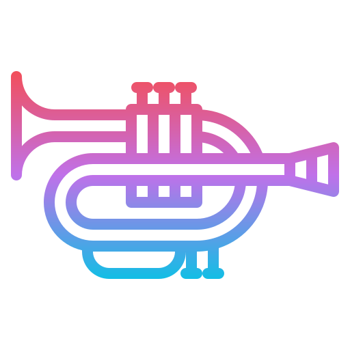 트럼펫 Generic gradient outline icon