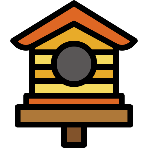 鳥の家 Generic color lineal-color icon