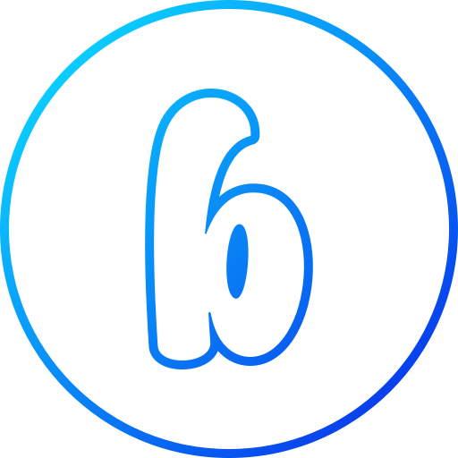 문자 b Generic gradient outline icon