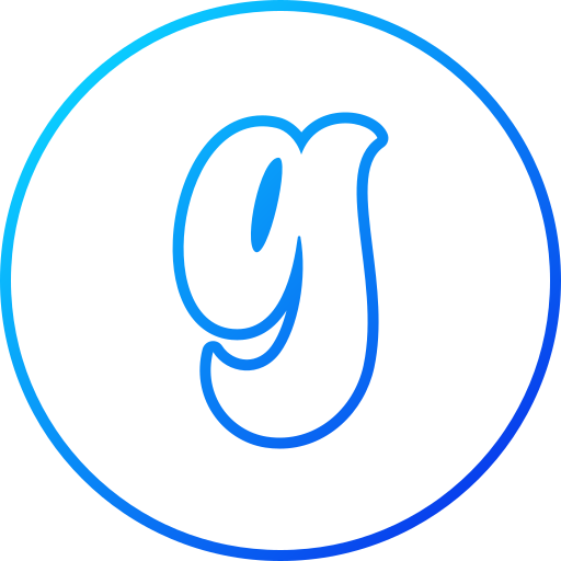 文字g Generic gradient outline icon