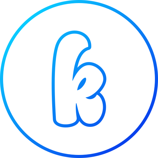 Letter k Generic gradient outline icon