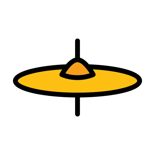 Cymbal Generic color lineal-color icon