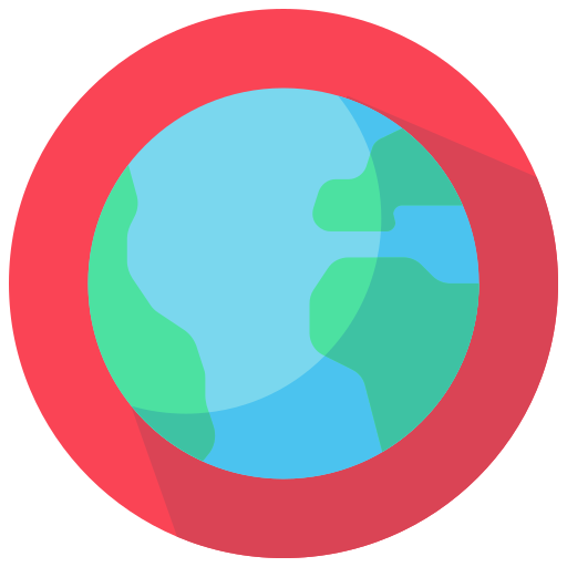 地球儀 Generic color fill icon